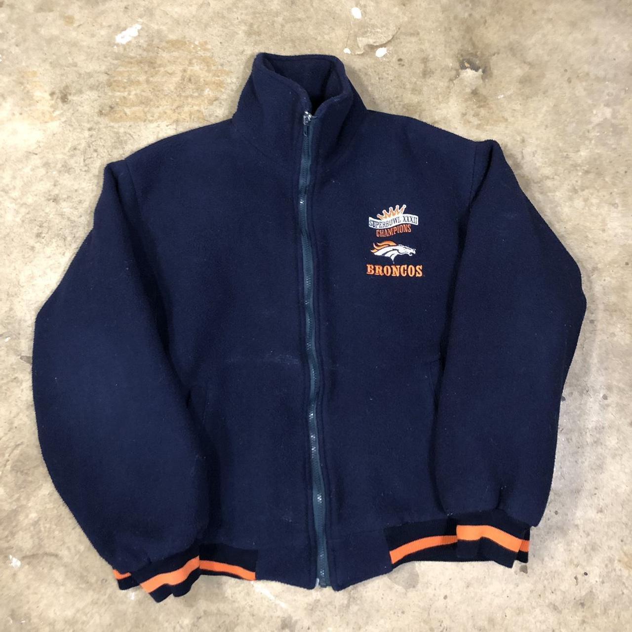 NWT OTS NFL Denver Broncos full zip Sherpa vest X - Depop