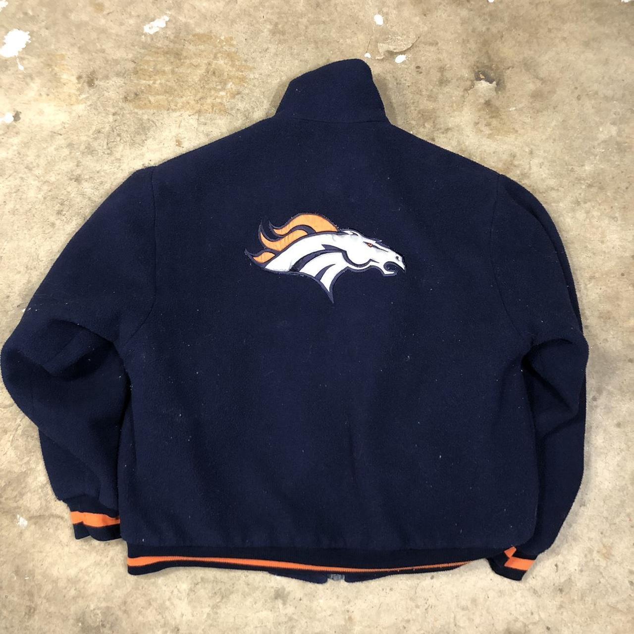 NWT OTS NFL Denver Broncos full zip Sherpa vest X - Depop