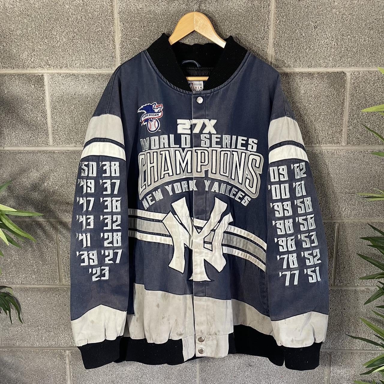 Vintage 90's New York Yankees World Series Sweater - Depop