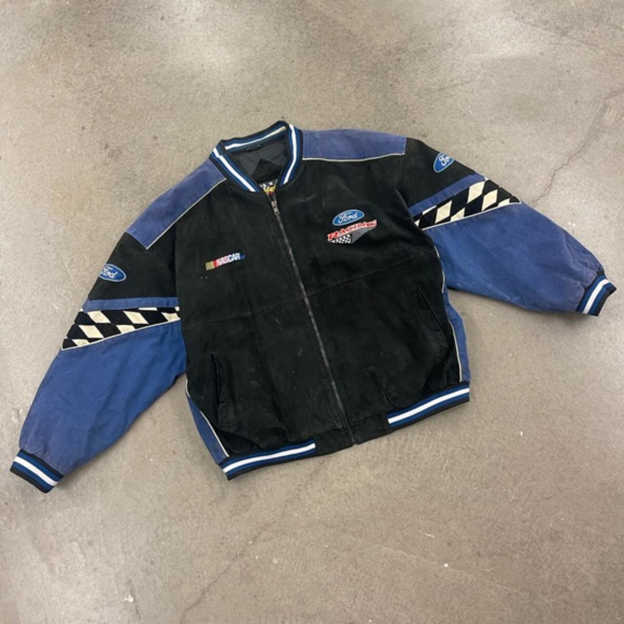 Vintage Ford Racing NASCAR Jacket size XXL Small... - Depop