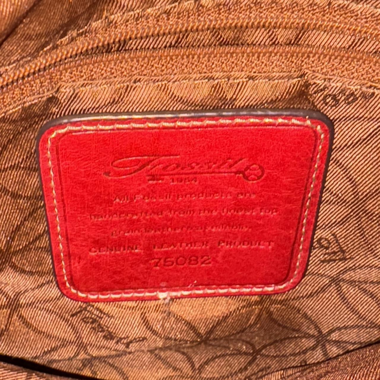 Fossil Women's Bag - Red – Red Fossil with key ha… - image 4