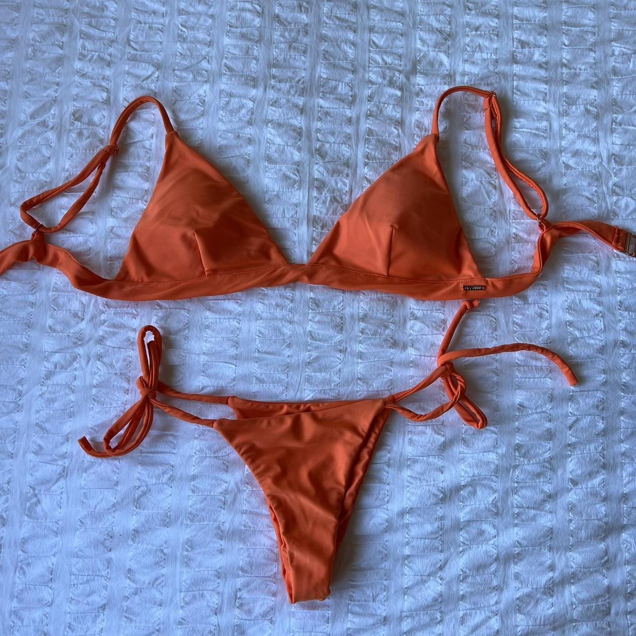 Women S Orange Bikinis And Tankini Sets Depop