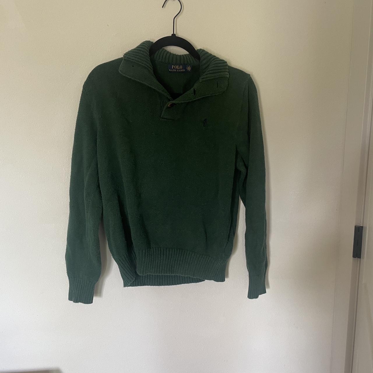 Polo Ralph Lauren Men's Green Jumper | Depop