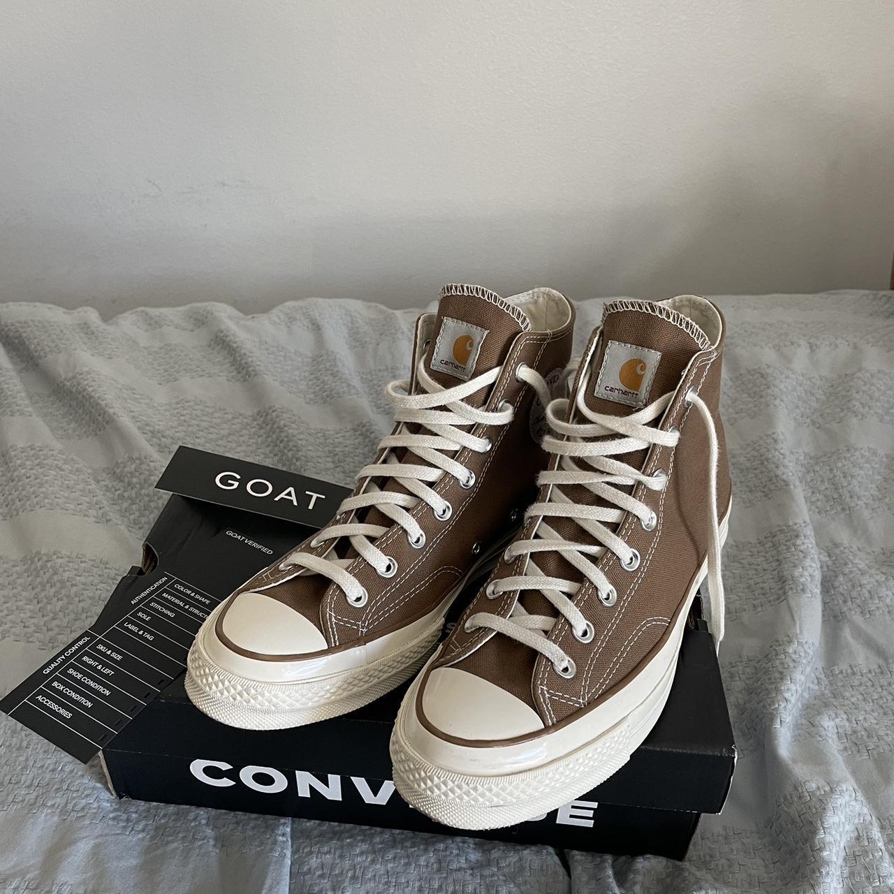 Carhartt x Converse Vintage Chuck 70’s Unisex Used... - Depop