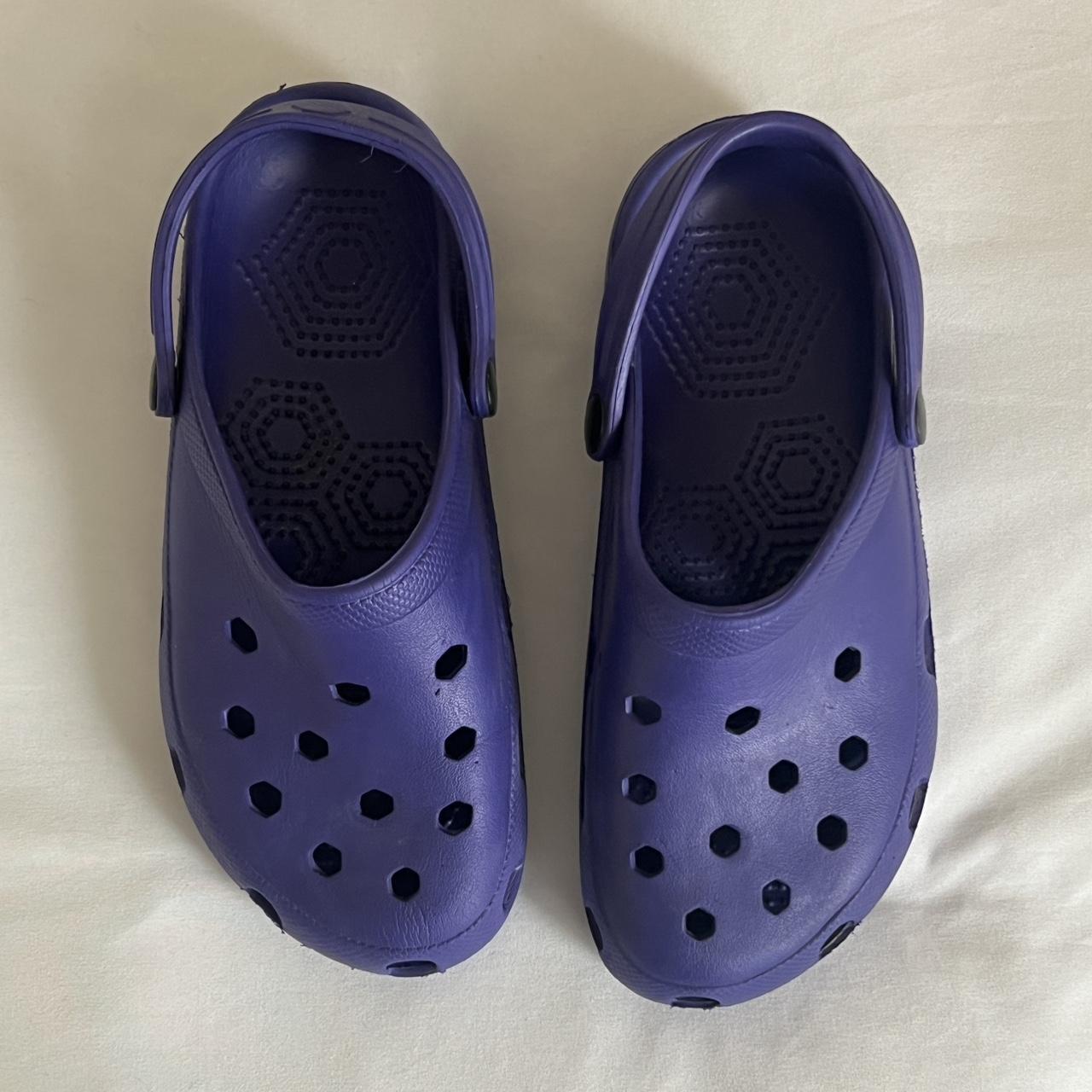 Dark purple crocs (probably not on-brand idk) - size... - Depop