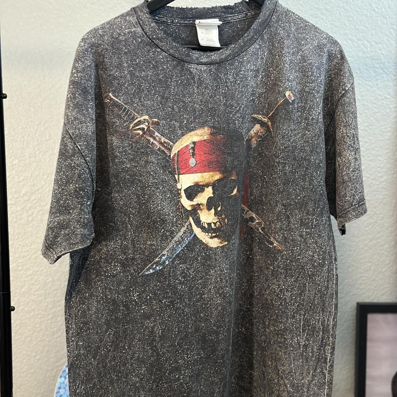 Vintage Pirates of the Caribbean Movie Promo T Shirt - Depop