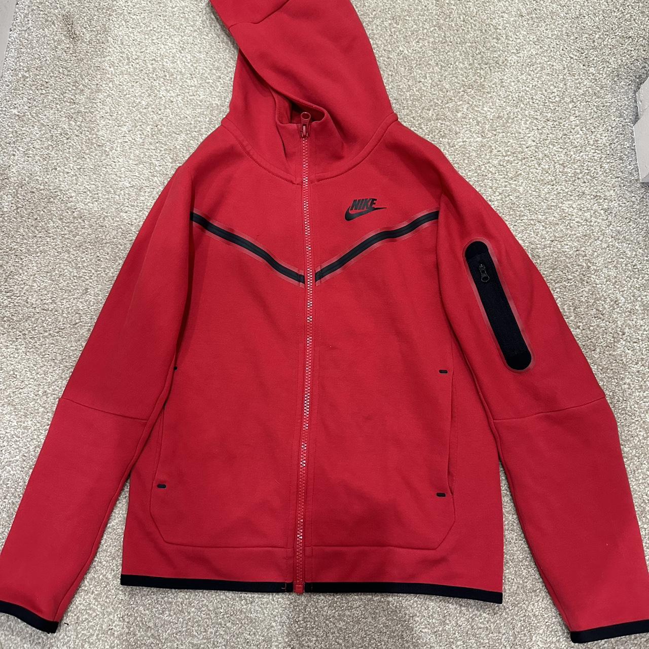 Red nike tech. Kids M size. Hardly Worn, Amazing... - Depop