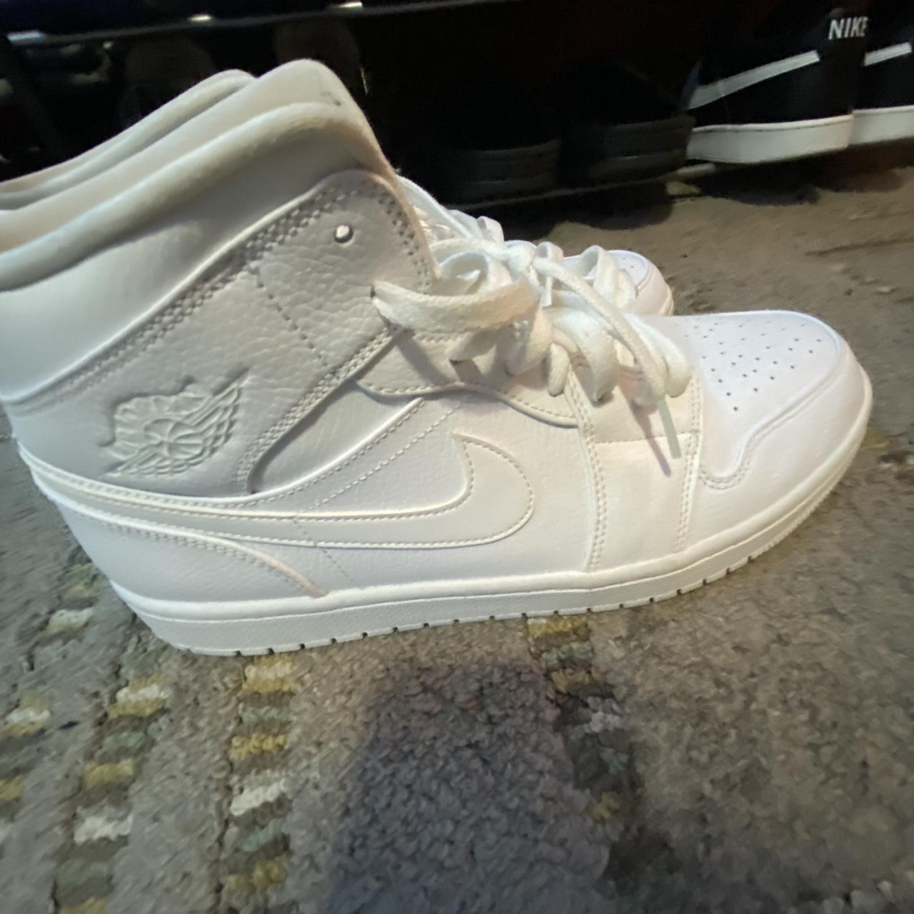 Jordan Men's White Trainers | Depop