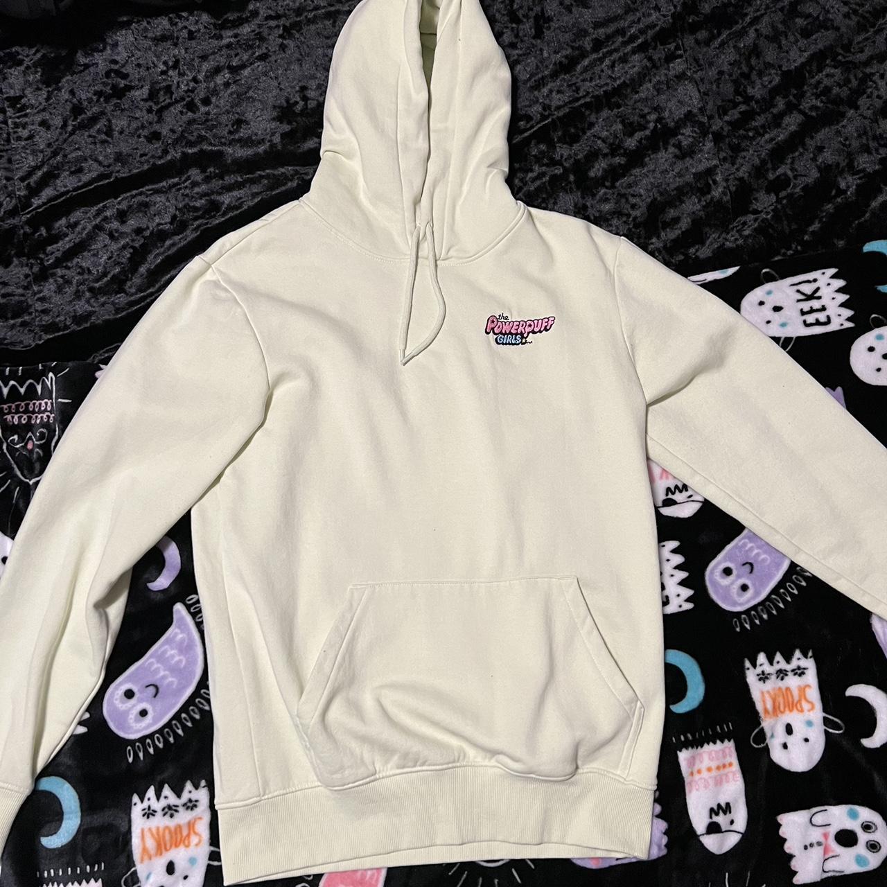 H M powerpuff girls hoodie Light green Depop