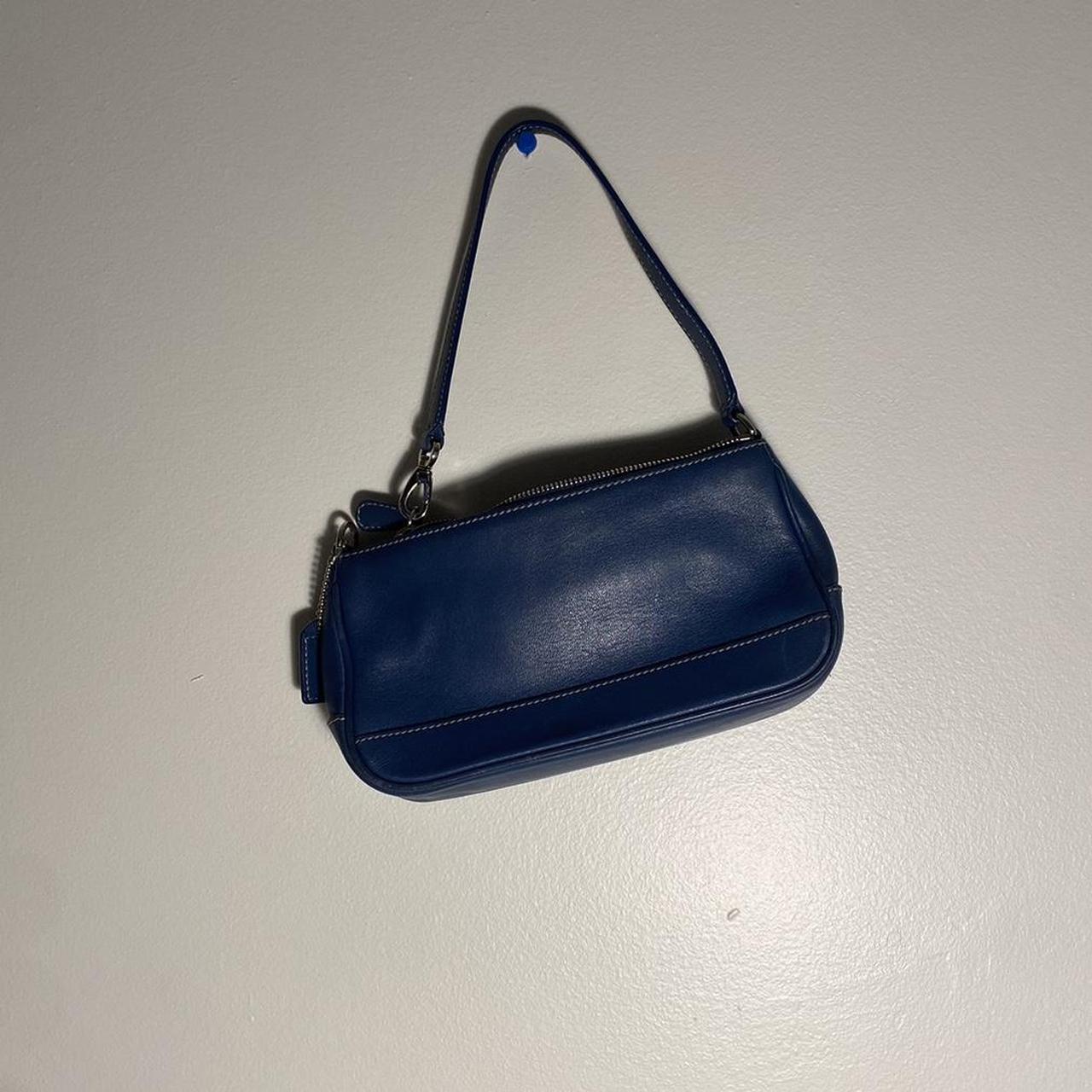 Coach Blue Leather Shoulder Bag (Tote) | eBay