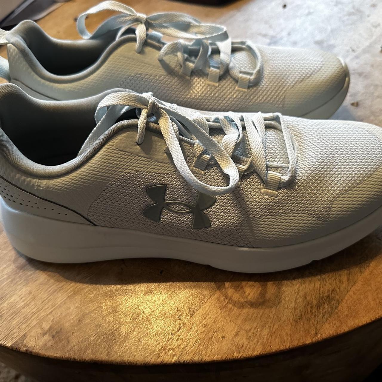 Light blue under armour on sale shoes