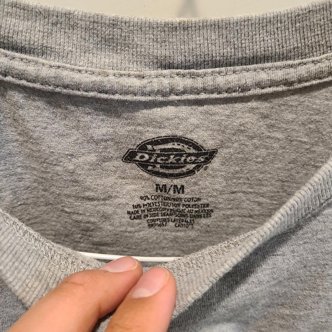 Dickies Men's Grey and Silver Shirt | Depop