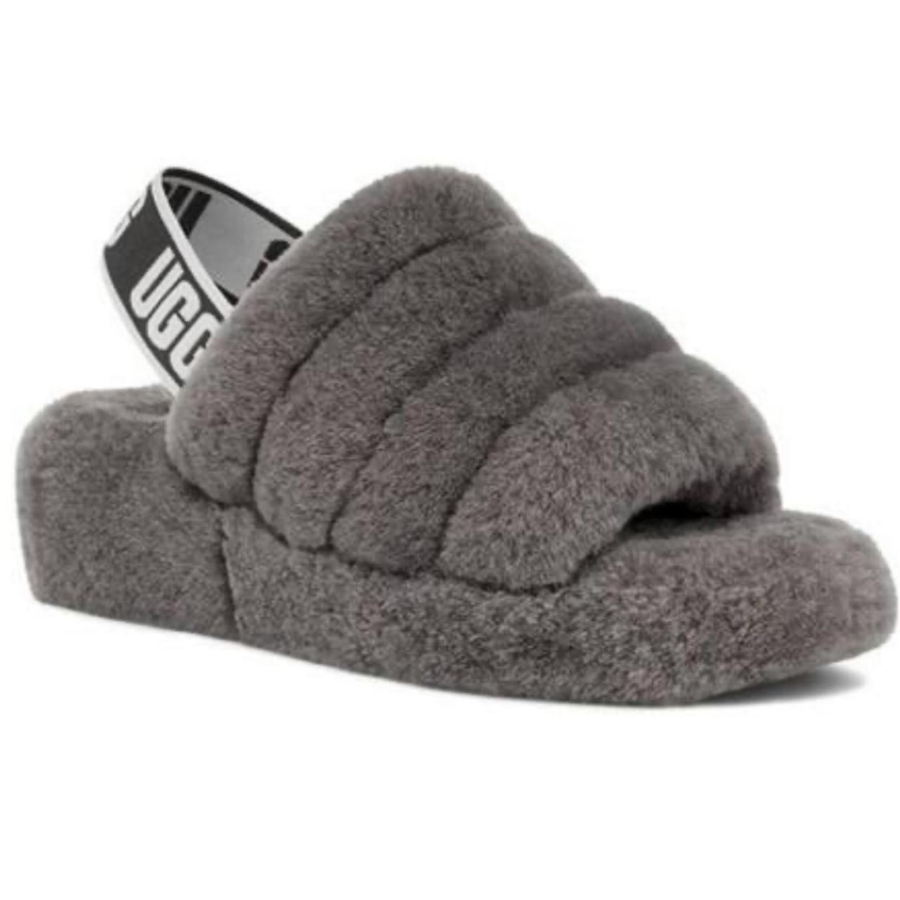 Grey ugg slippers online size 9