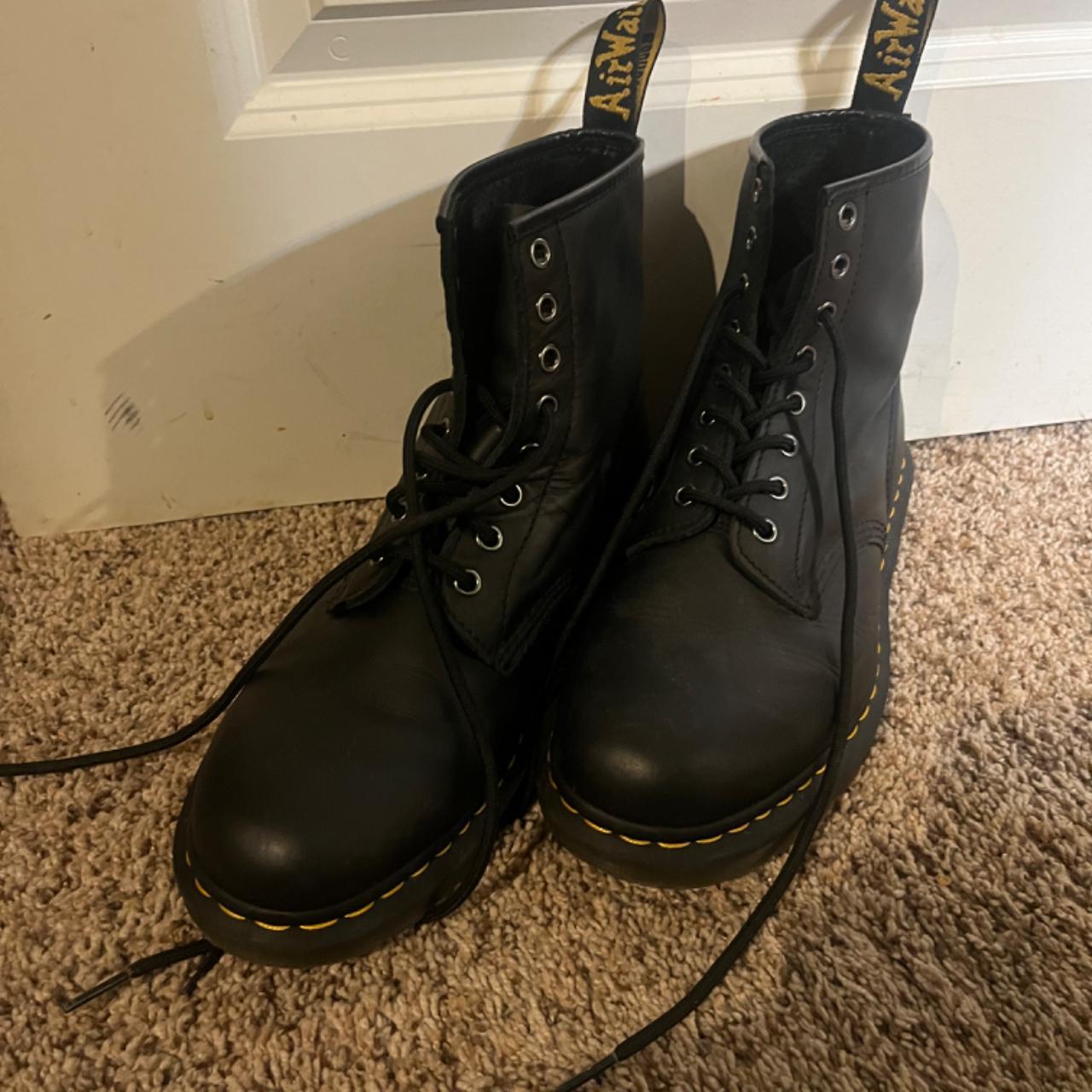 black high Dr. Martens size 9 mens - Depop