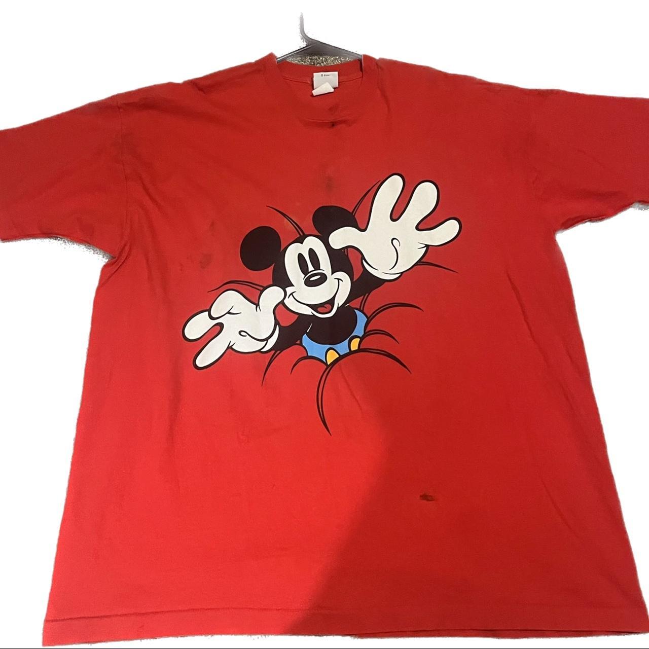 XXXL Vintage Disney Mickey Mouse Shirt Single... - Depop