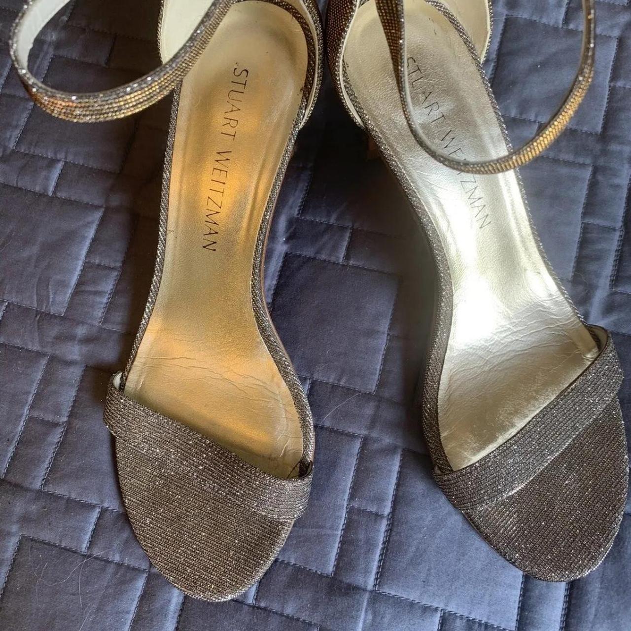 Stuart weitzman glitter sandals online