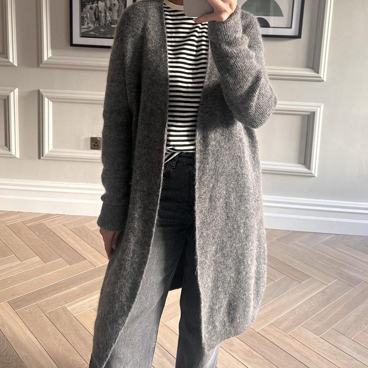 This long open-front cardigan is made from a Depop