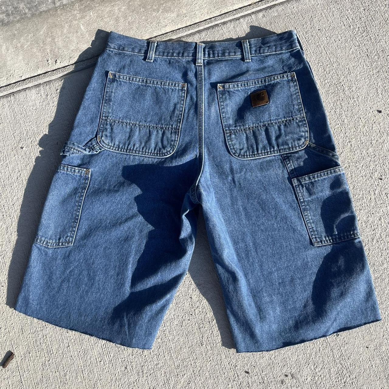 Vintage carhartt jorts size: 32 Length:... - Depop