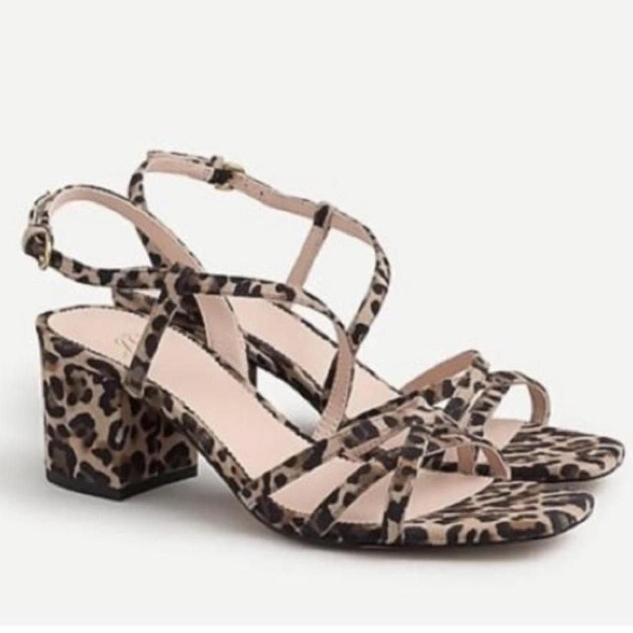 J crew strappy on sale block heel sandal