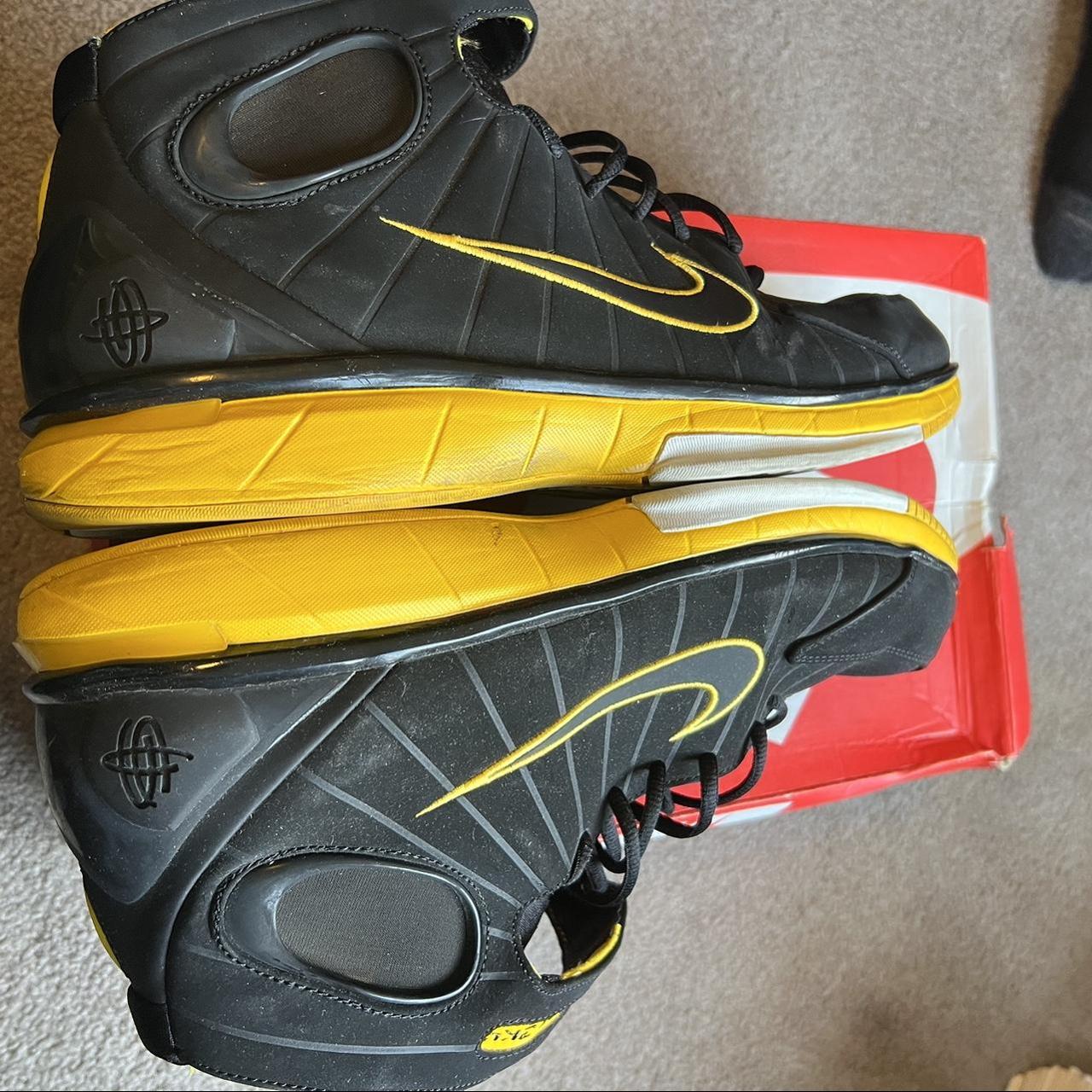 Nike zoom huarache outlet 2k4 black varsity maize