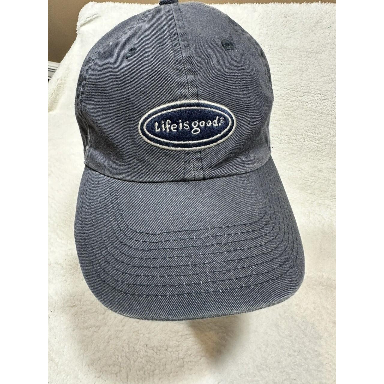 Life is Good Men's Blue Hat Depop