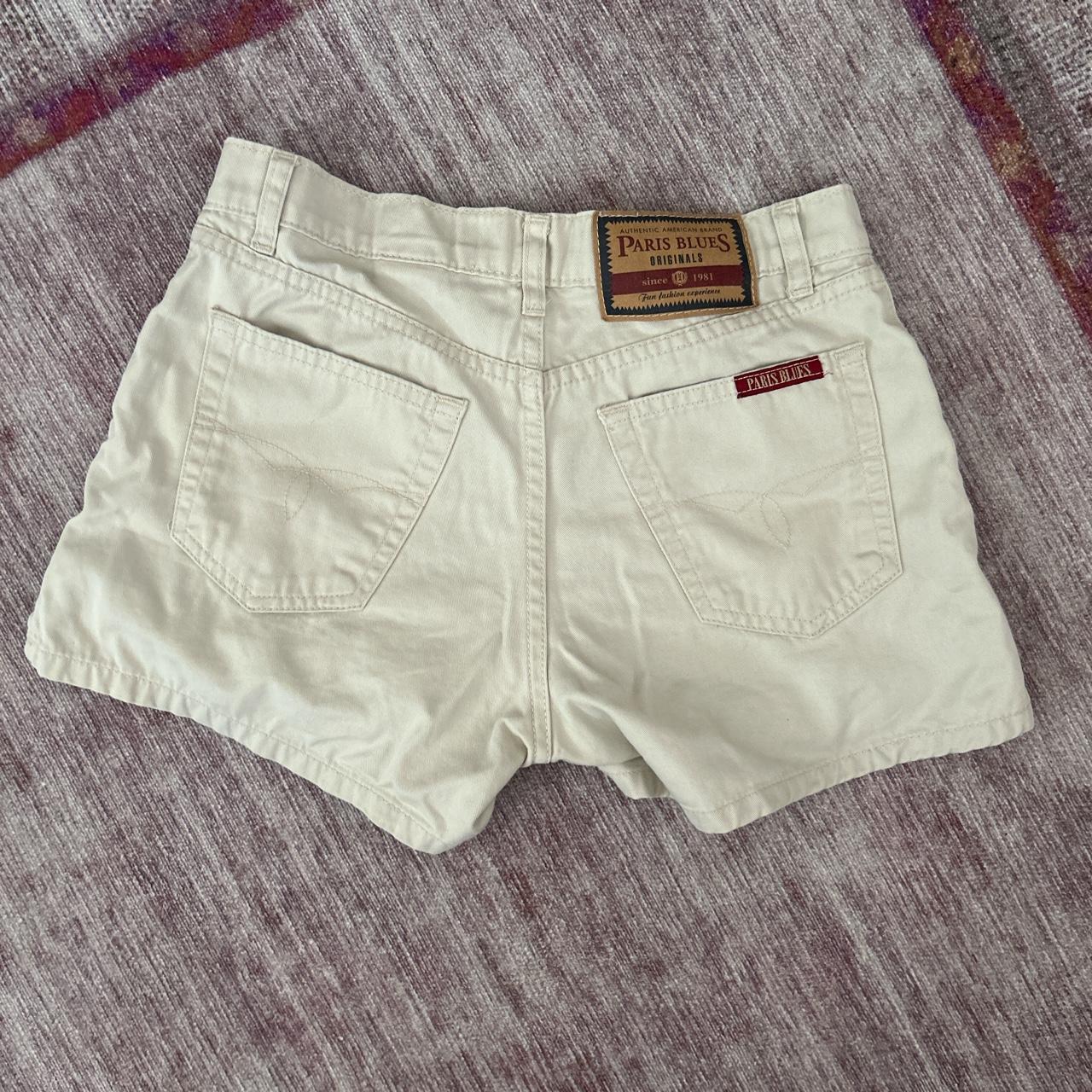 Vintage S Cream Paris Blues Shorts Size See Depop