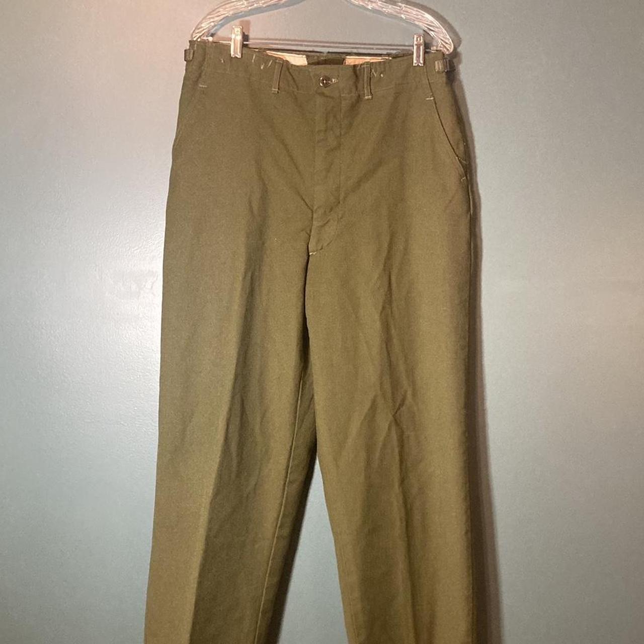 1980s vintage GREEN WOOL TROUSERS MENS 31 - 35 - Depop