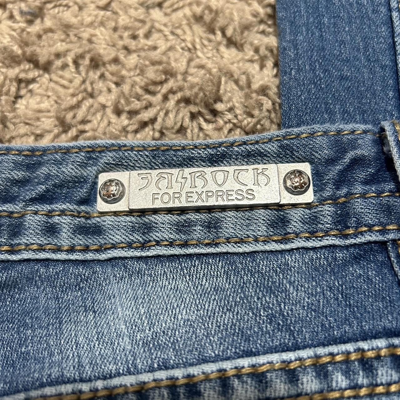 be rock for express jeans, low rise, size 14 long,... - Depop