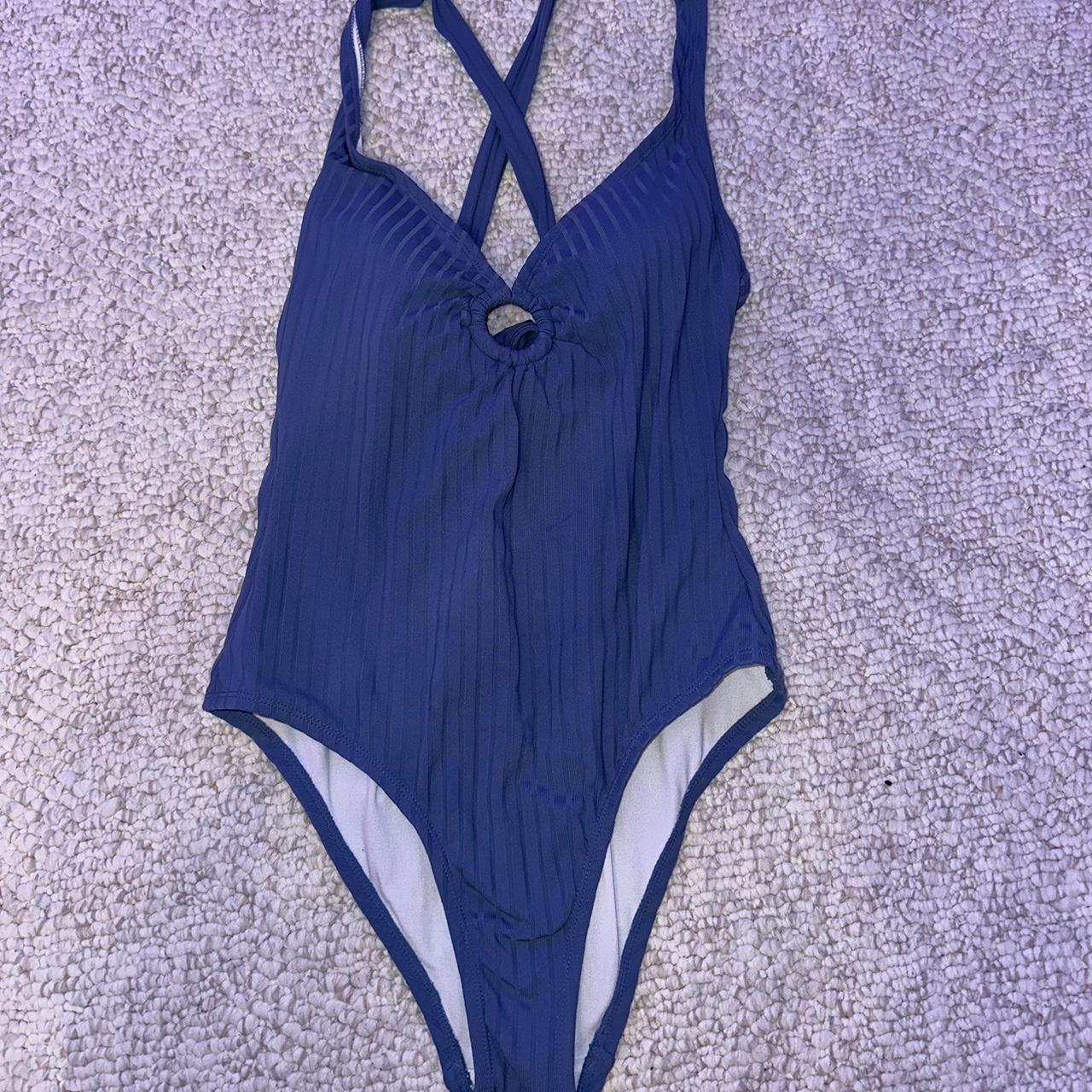 Women's Blue Swimsuit-one-piece | Depop