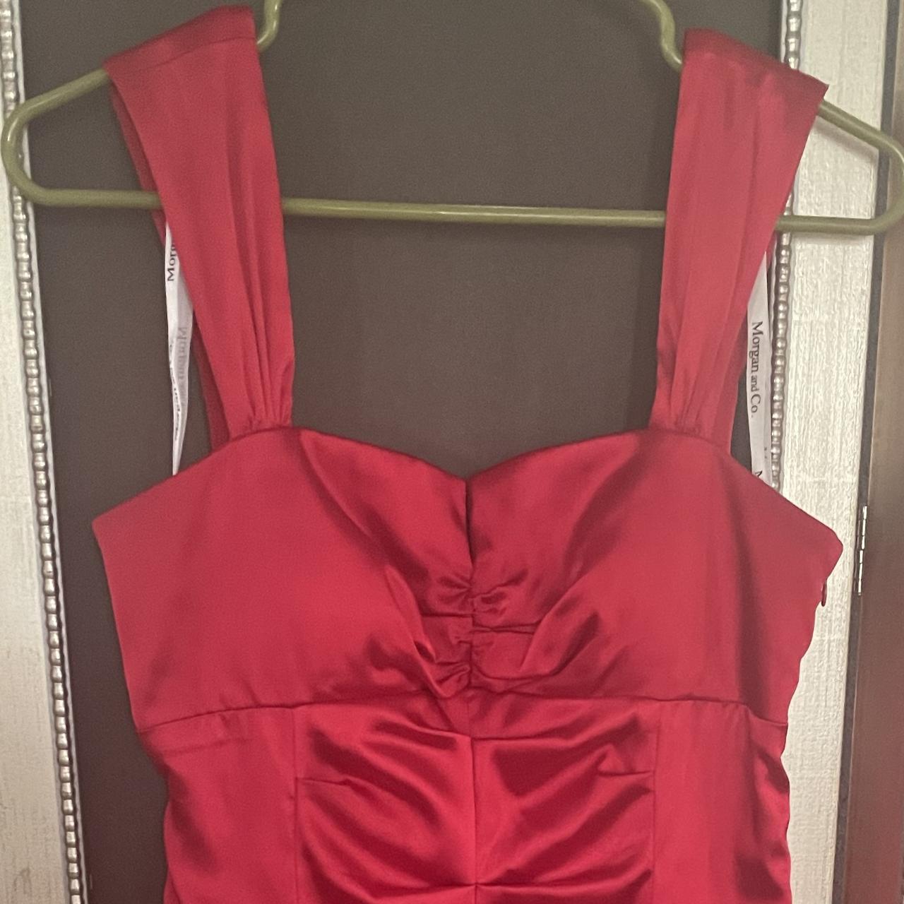 Red Satiny Formal Dress Perfect for #Weddings,... - Depop