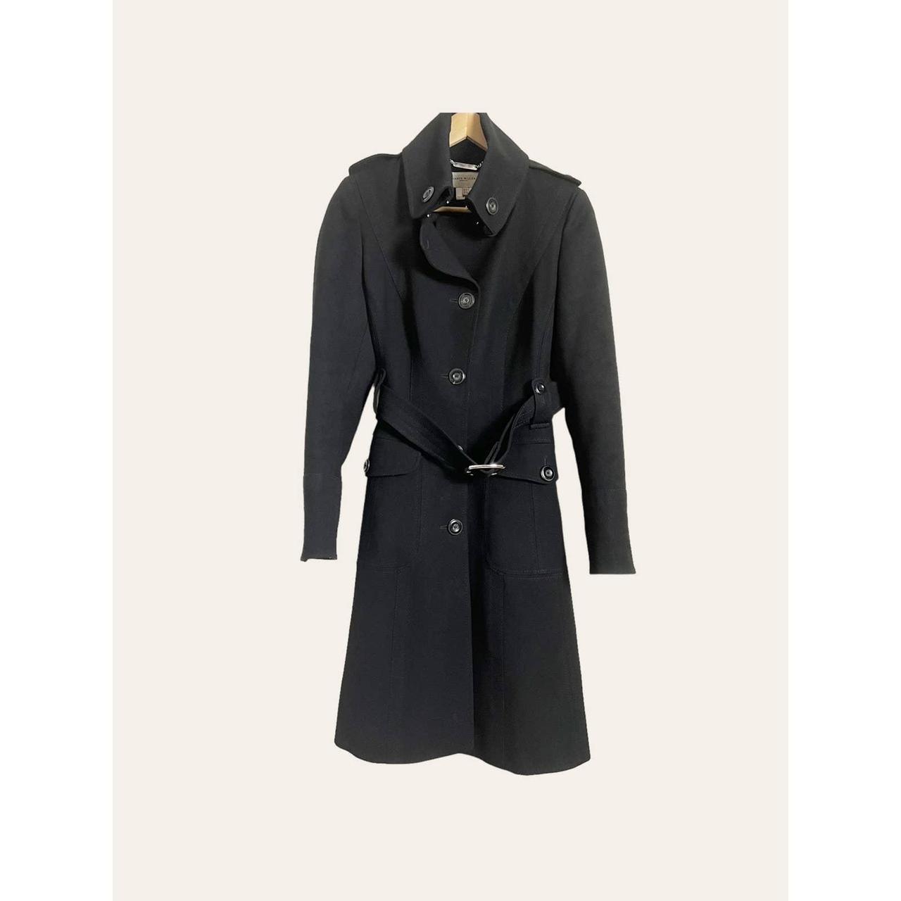 This solid black trench coat from Karen Millen is... - Depop