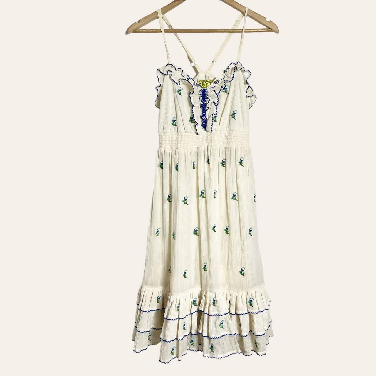 Anthropologie floreat embroidered clearance dress