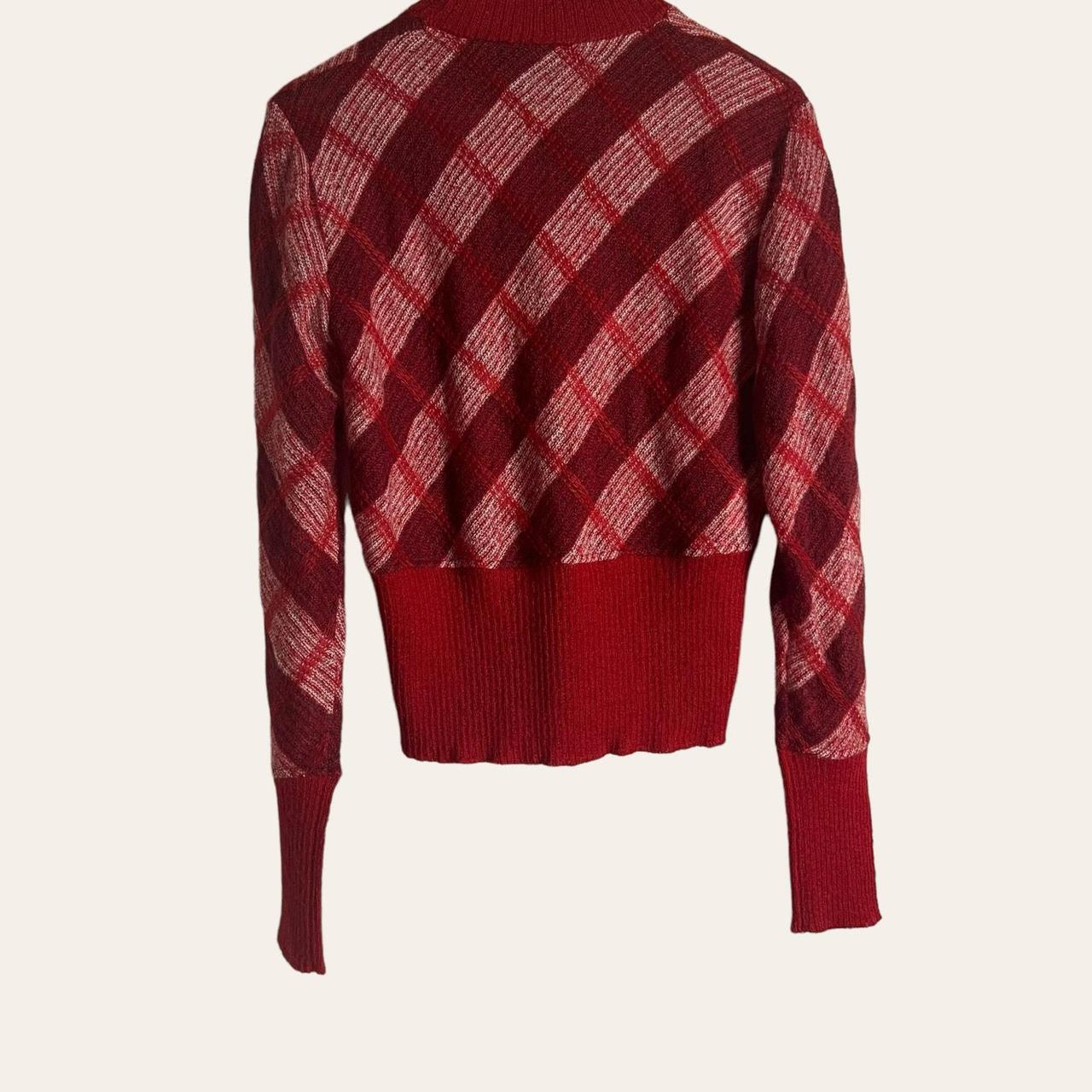 Miu Miu Women's Sweater - Red - M – Miu Miu Red H… - image 3