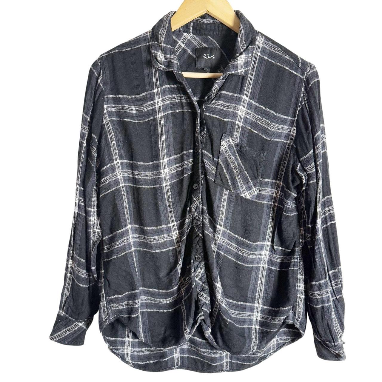 Rails Women's Blouse - Black/White - XL – Rails H… - image 1