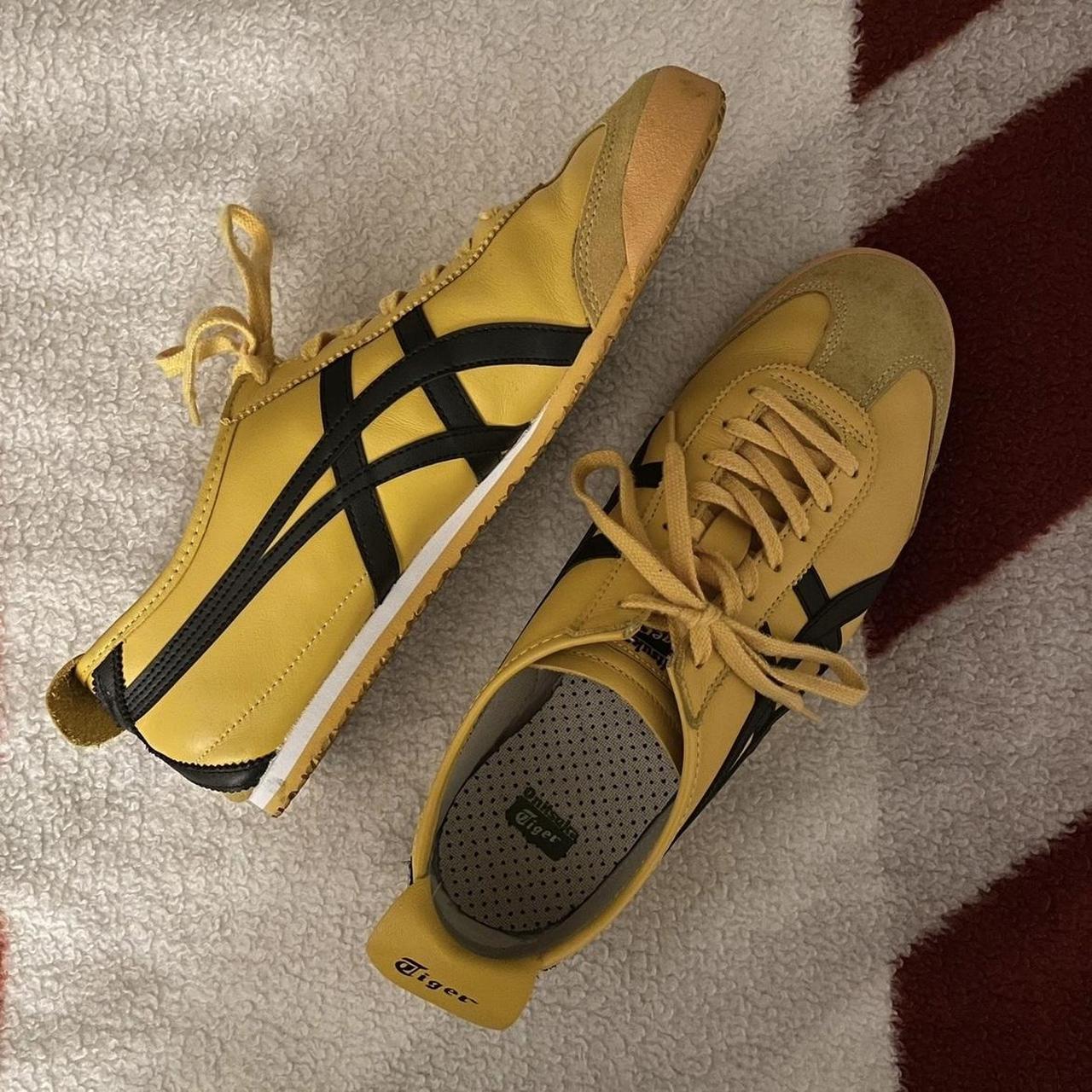 Onitsuka Tiger Men's Yellow Trainers | Depop