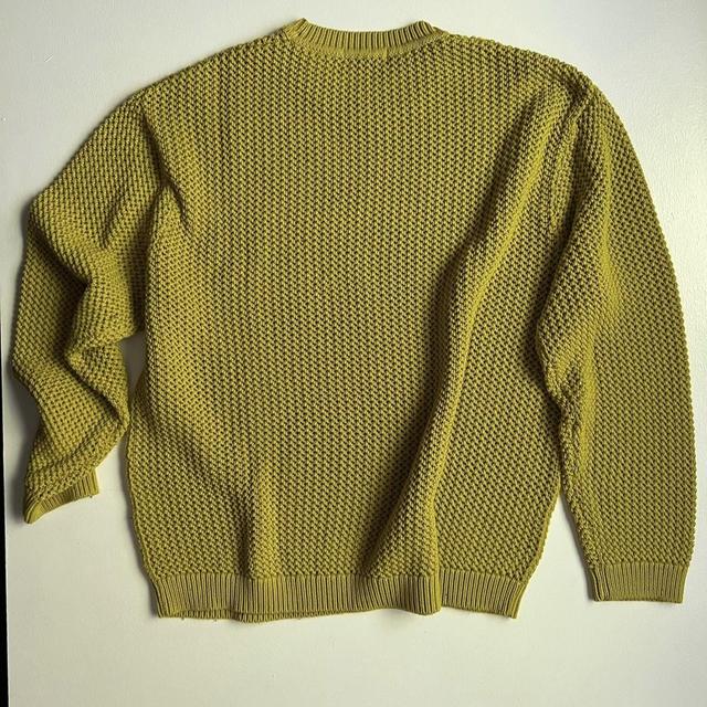 Supreme Open Knit Small Box Sweater Acid Green... - Depop