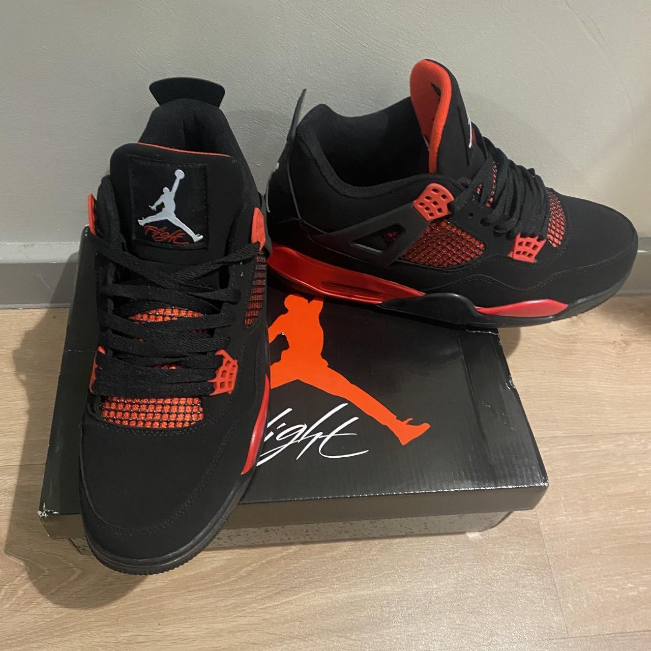 Jordan 4s red thunder brand new unused - Depop