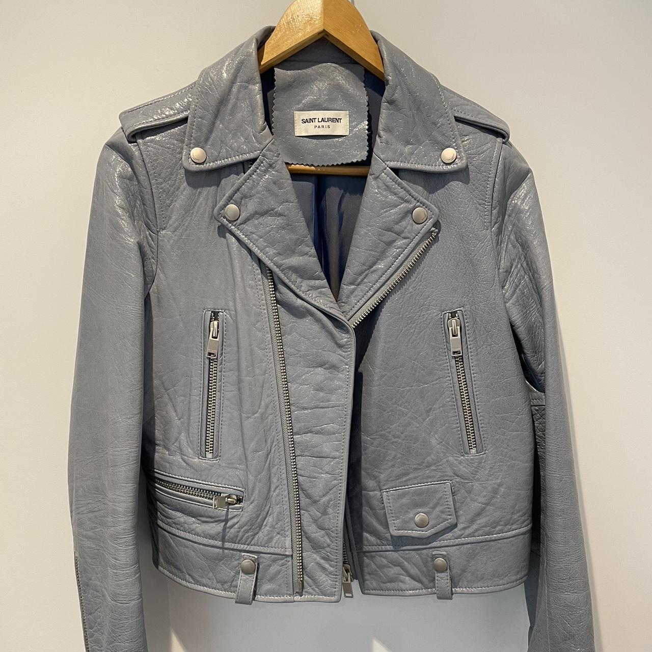 Stunning Saint Laurent Leather Jacket Perfect to go... - Depop