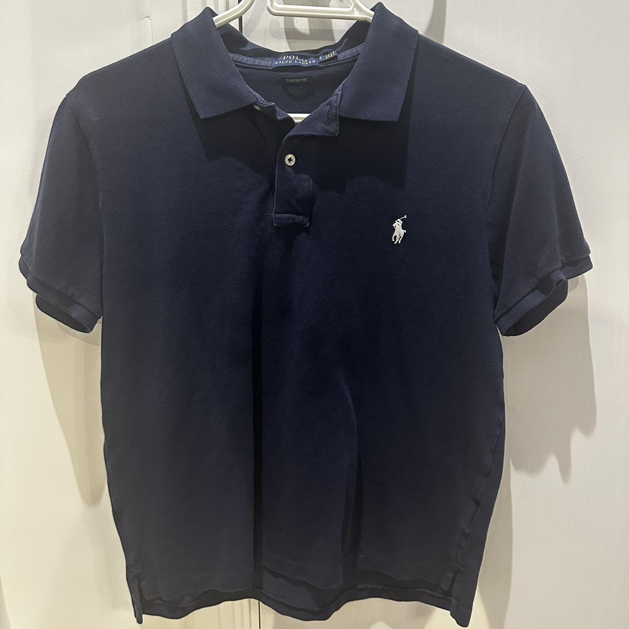 Women’s Ralph Lauren Navy Polo Used Size Large - Depop