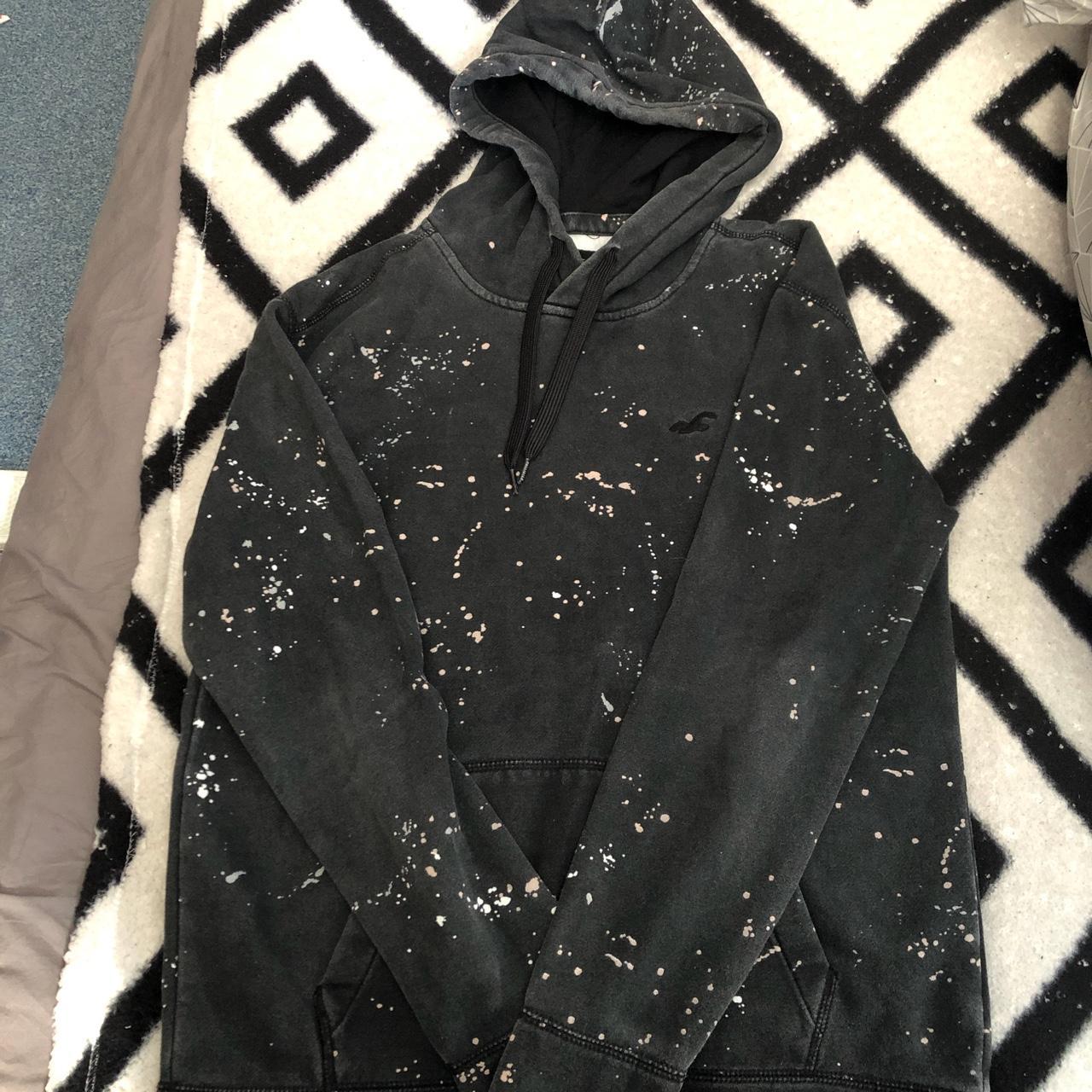 Paint splat hollister hoodie, never been worn, great... Depop