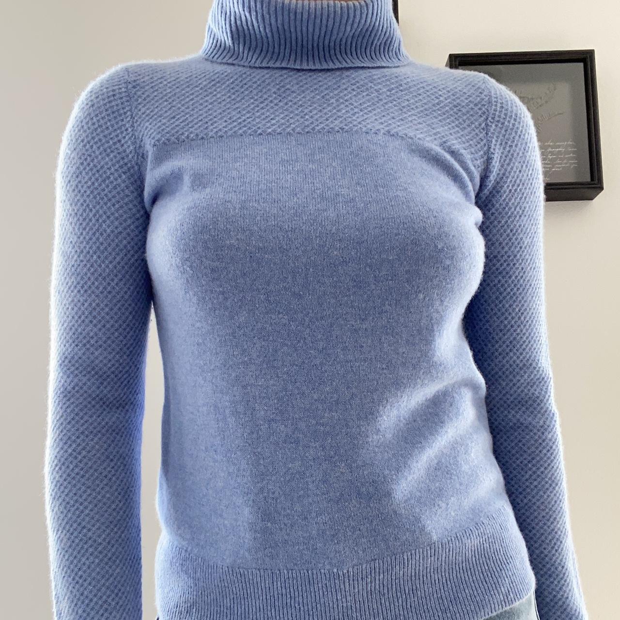 Nicole Miller Women's Blue Jumper | Depop