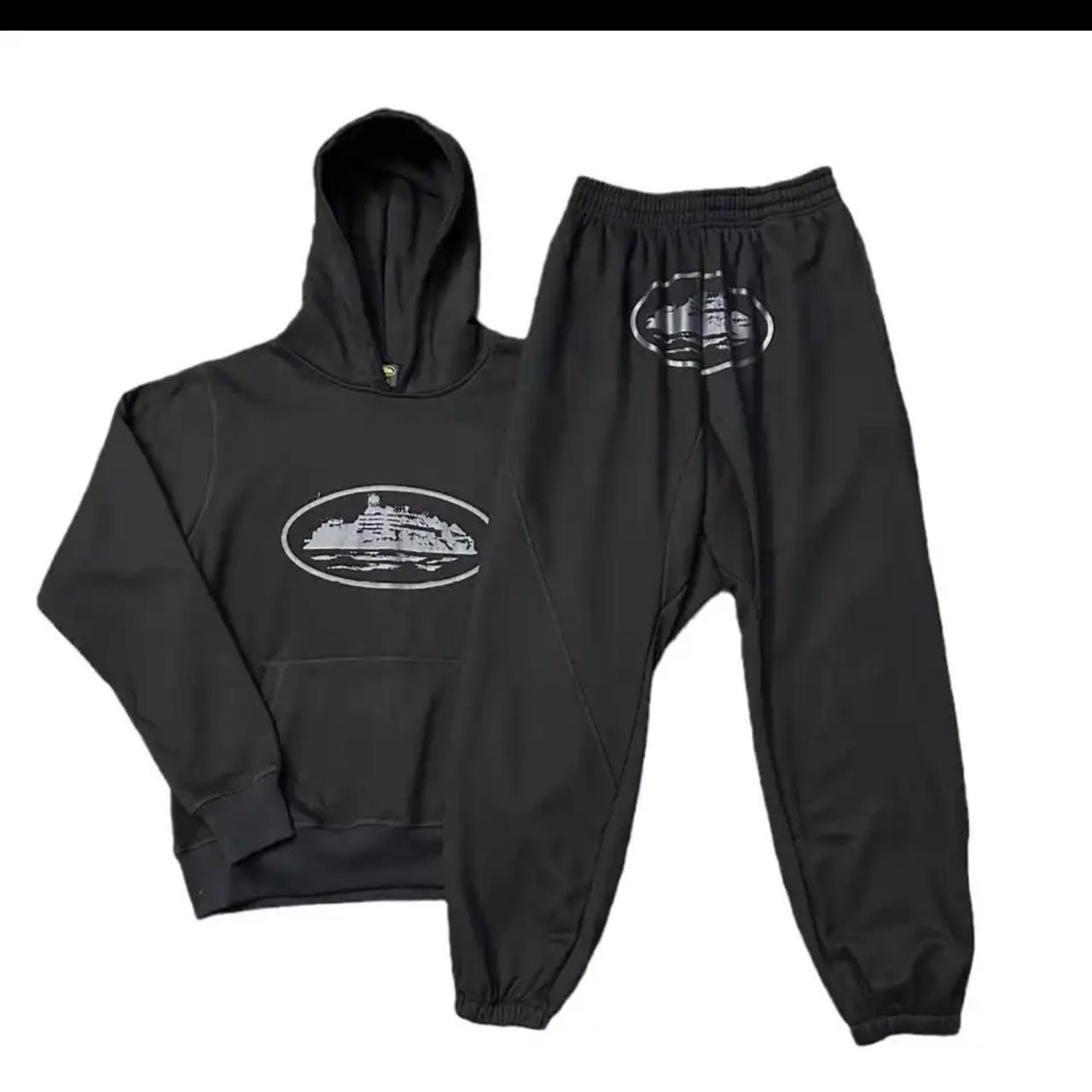 triple black tracksuit reps corteiz Depop