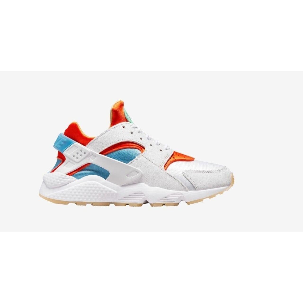 Men's Nike Air Huarache White/Safety Orange