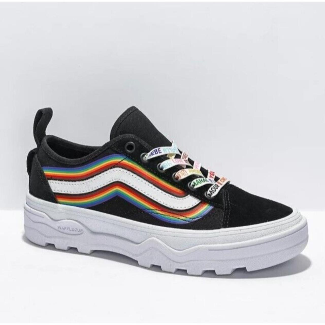 Vans old skool rainbow on sale black