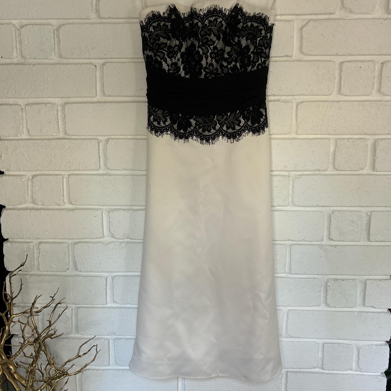 White house black sales market strapless dress