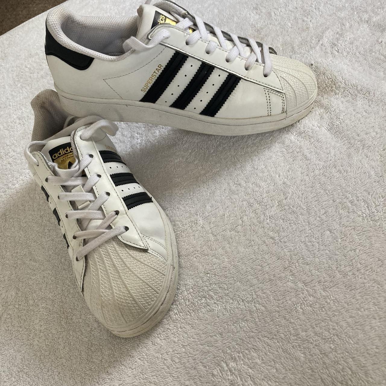 Quality condition addidas superstars size 5 and a... - Depop