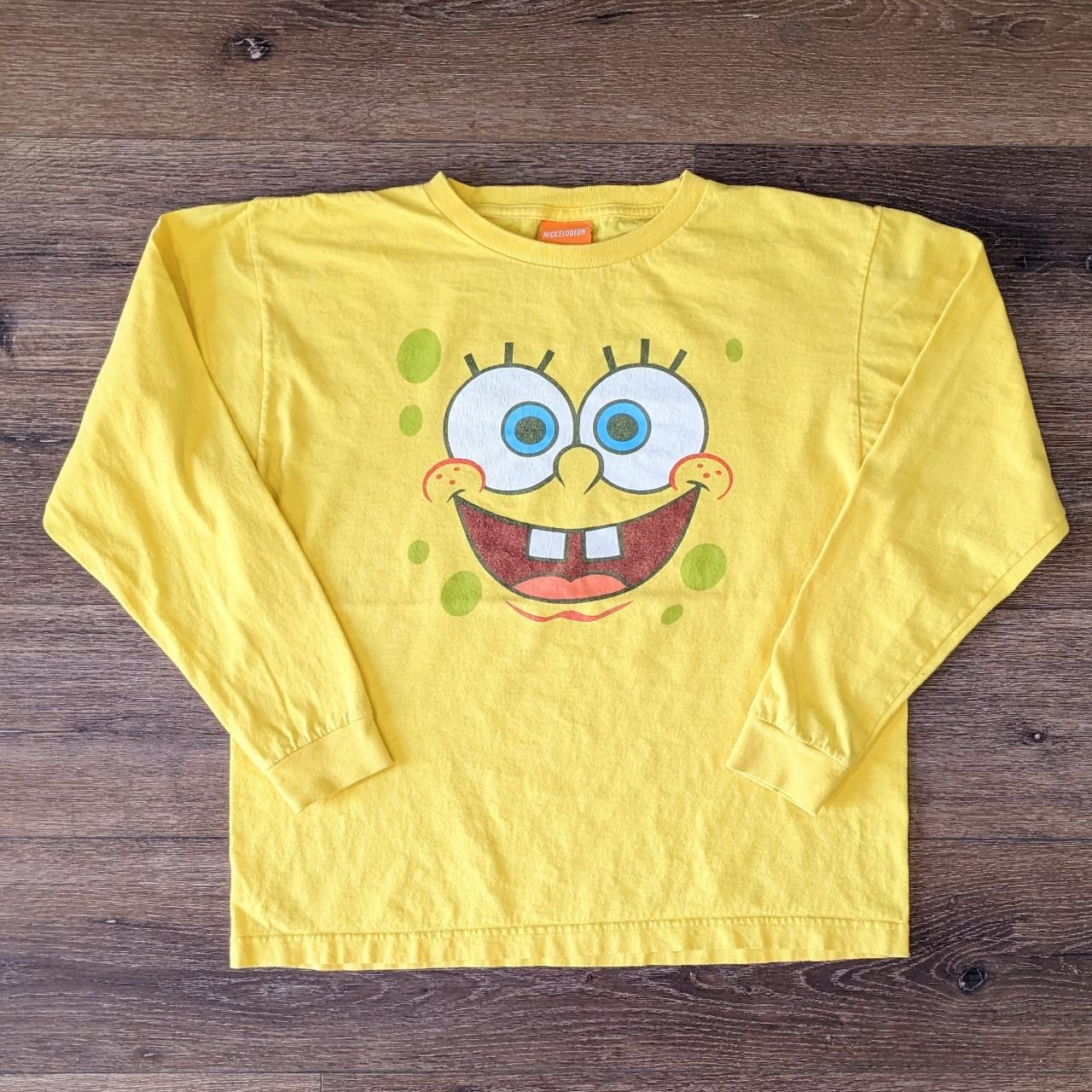 Vintage Nickelodeon SpongeBob SquarePants longsleeve... - Depop