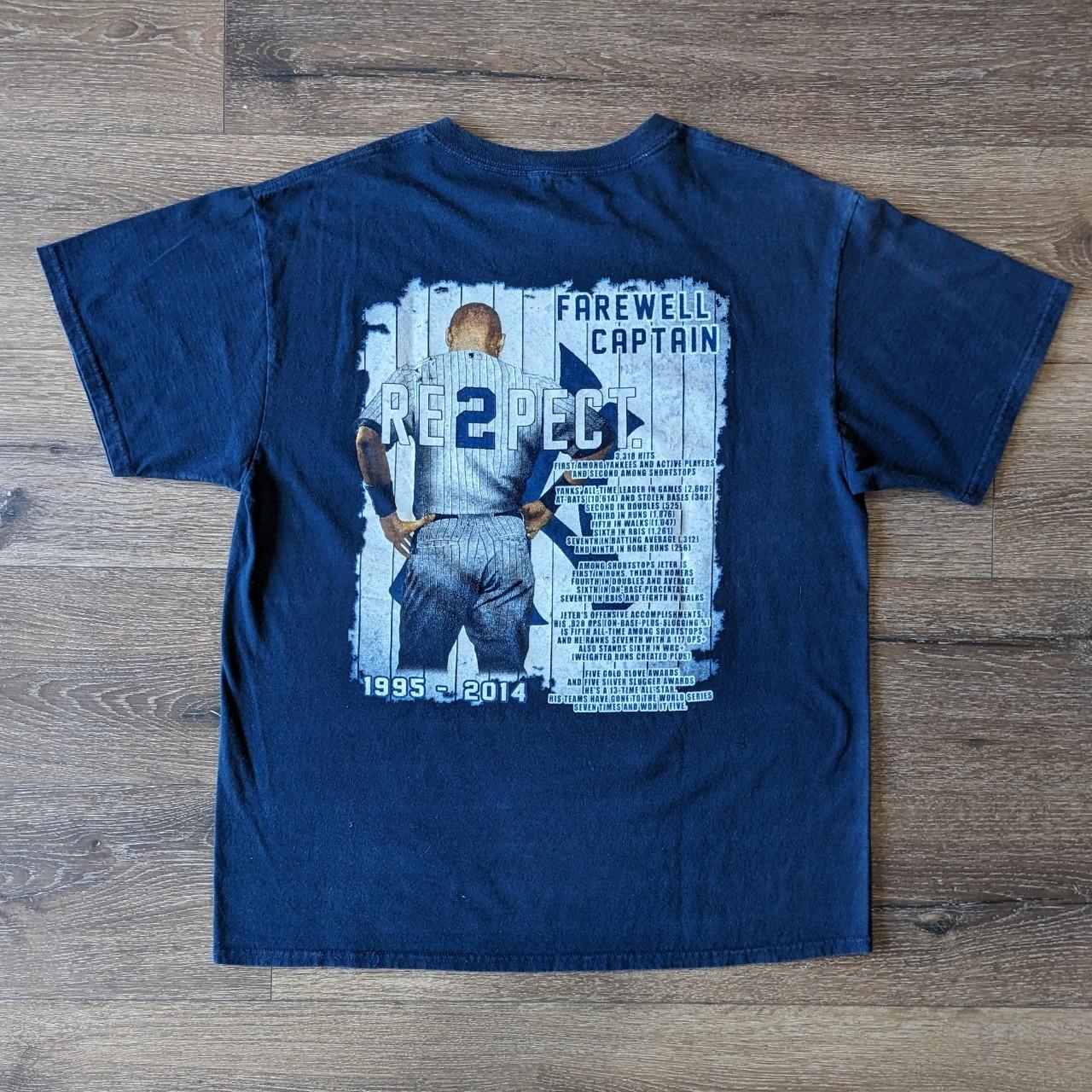 2014 XXL Derek Jeter Farewell Captain T-Shirt in - Depop