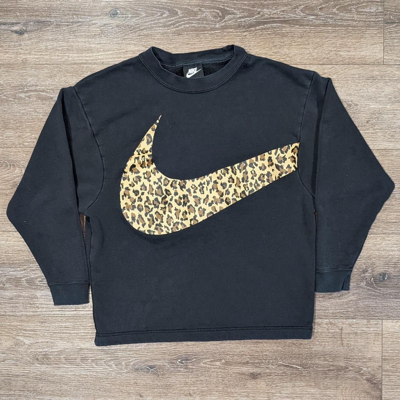 Nike leopard sweatshirt best sale