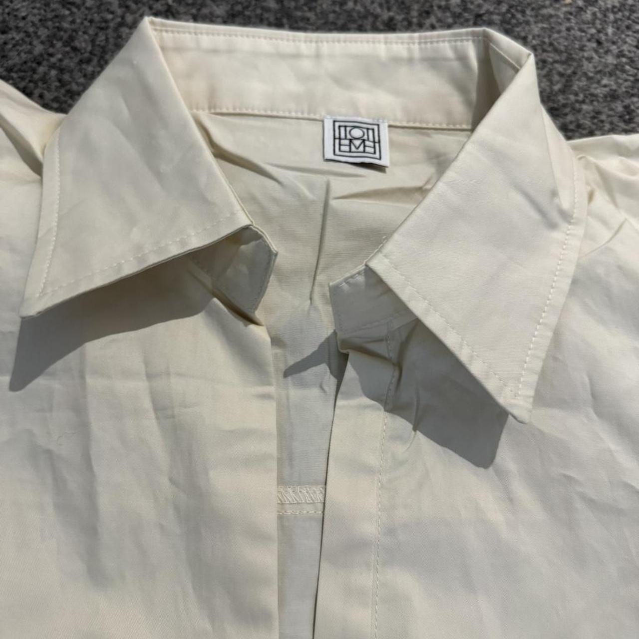 toteme cream shirt Brand new without tags Size small - Depop